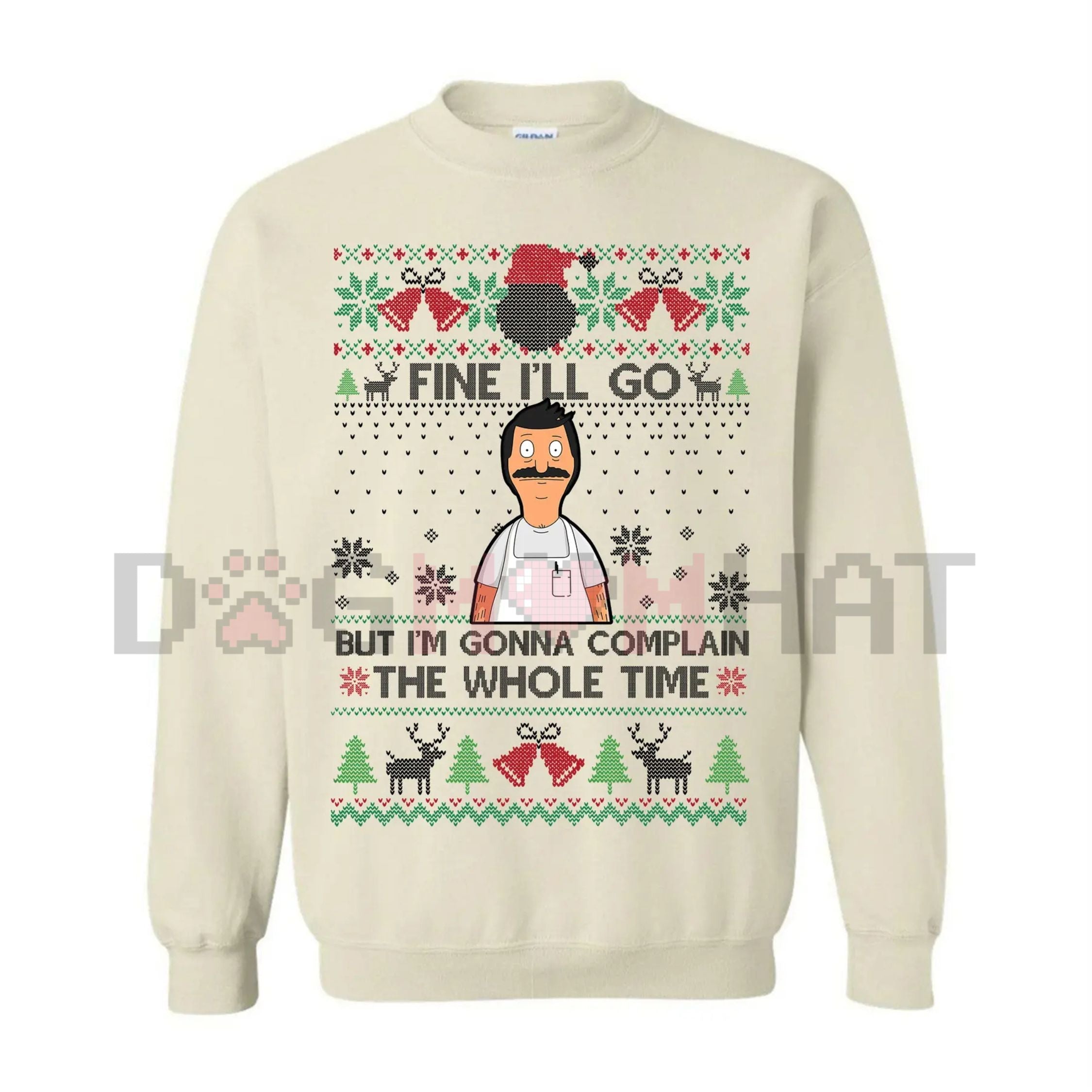 Funny Relatable Holiday Jumper – "I'll Complain The Whole Time" Introvert Christmas Gag Gift