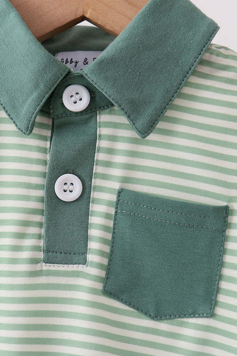 Teal Stripe pocket bubble