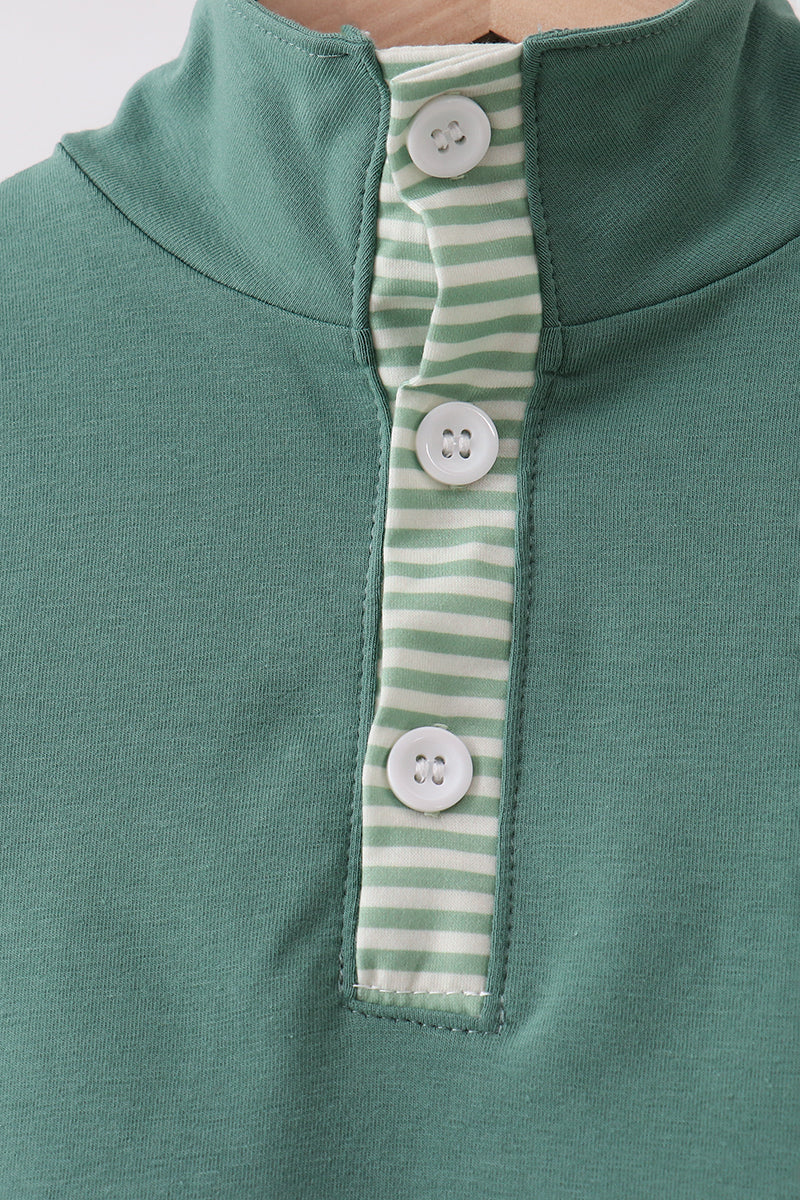 Teal Stripe Jogger Set