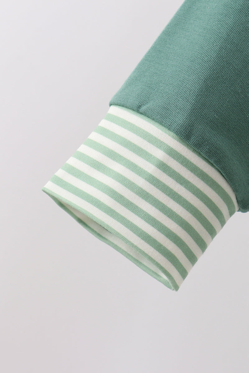 Teal Stripe Jogger Set