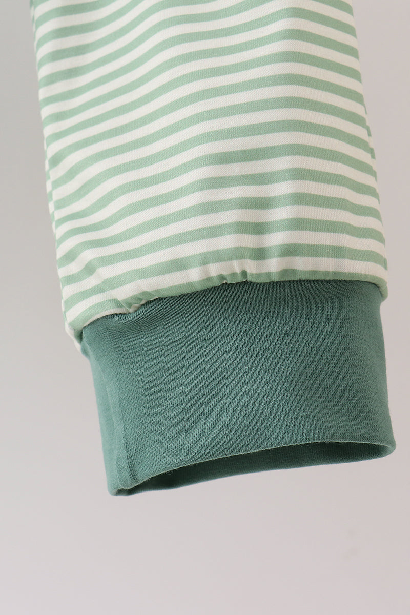 Teal Stripe Jogger Set