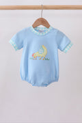 Blue Chicken Applique Bubble