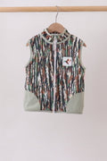 Camo Duck Embroidered Zip Vest