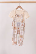 Khaki Goose Bamboo 2PC Romper Set