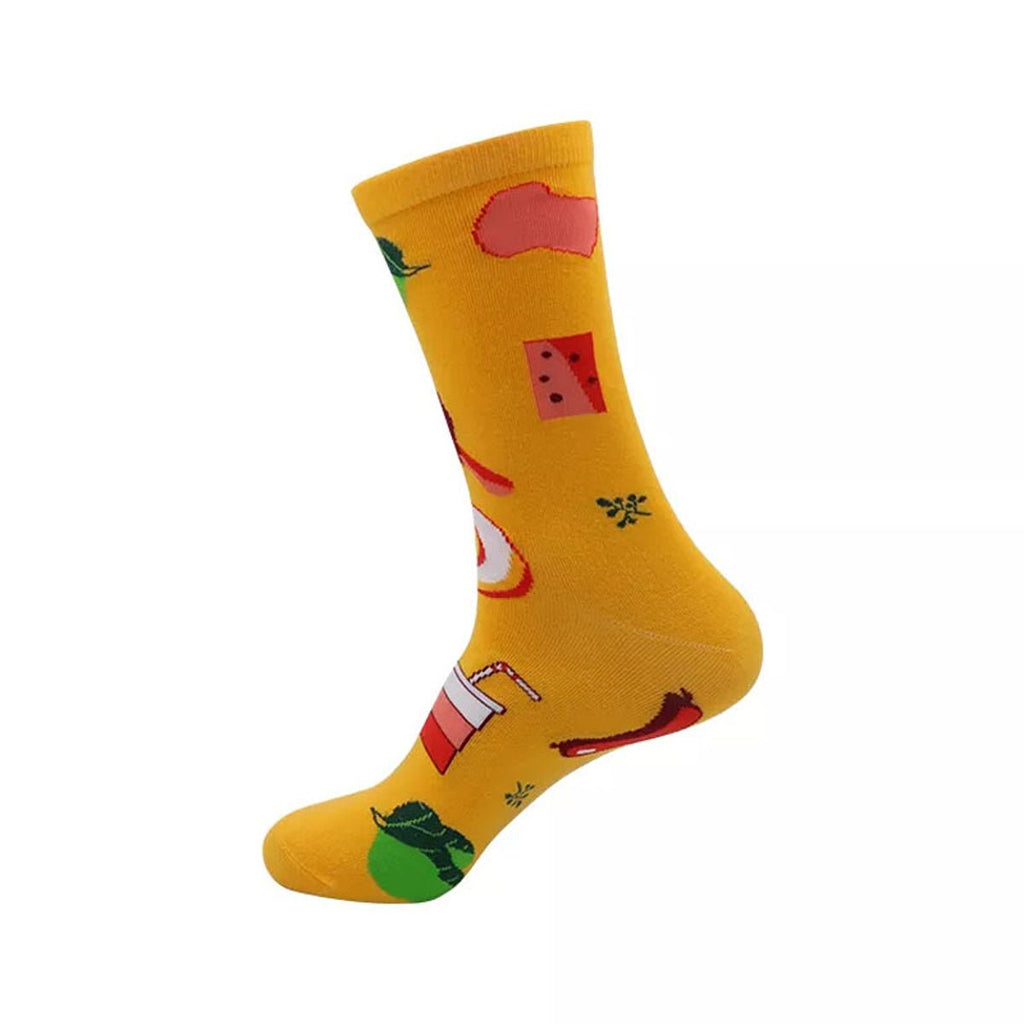 Pizza Socks Gift Box – 4 Pairs of Funny Food-Themed Socks