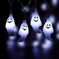 LED Halloween String Lights Battery Powered Decoration Lamp Indoor Outdoor Atmosphere Ghost Lights For Home Party Festival Decor