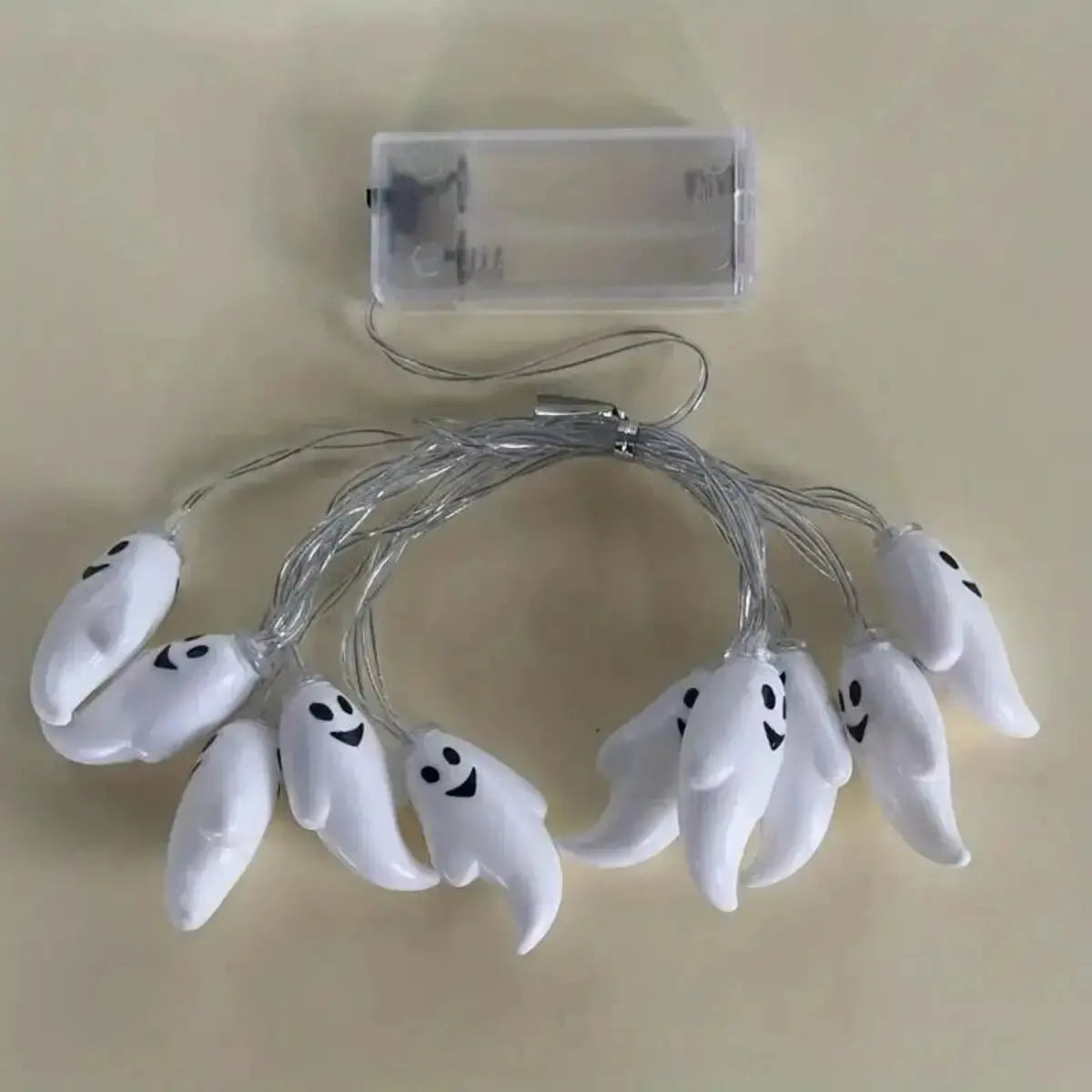 LED Halloween String Lights Battery Powered Decoration Lamp Indoor Outdoor Atmosphere Ghost Lights For Home Party Festival Decor