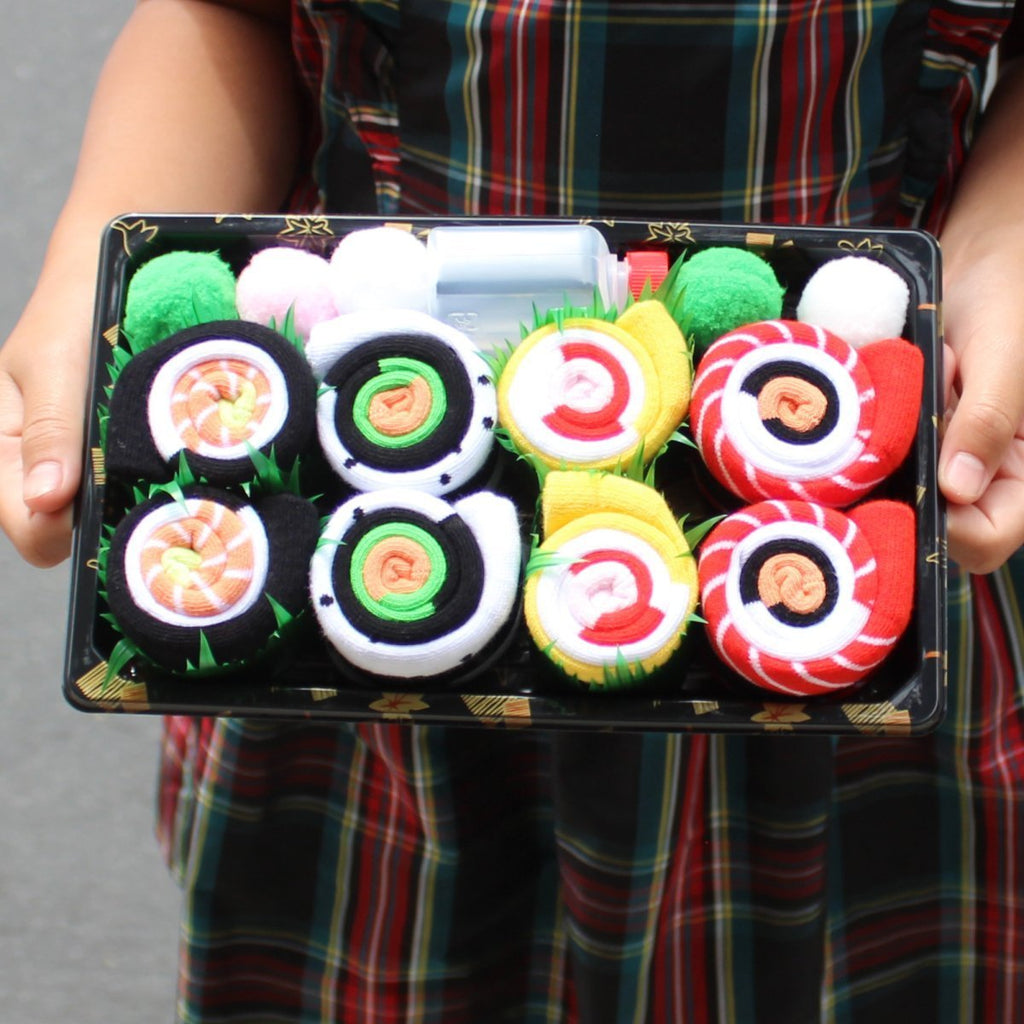 Sushi Socks, 4 Pair Novelty Box Set, Premium Soft Blend Apparel, Funny Everyday Accessory Gift For Men