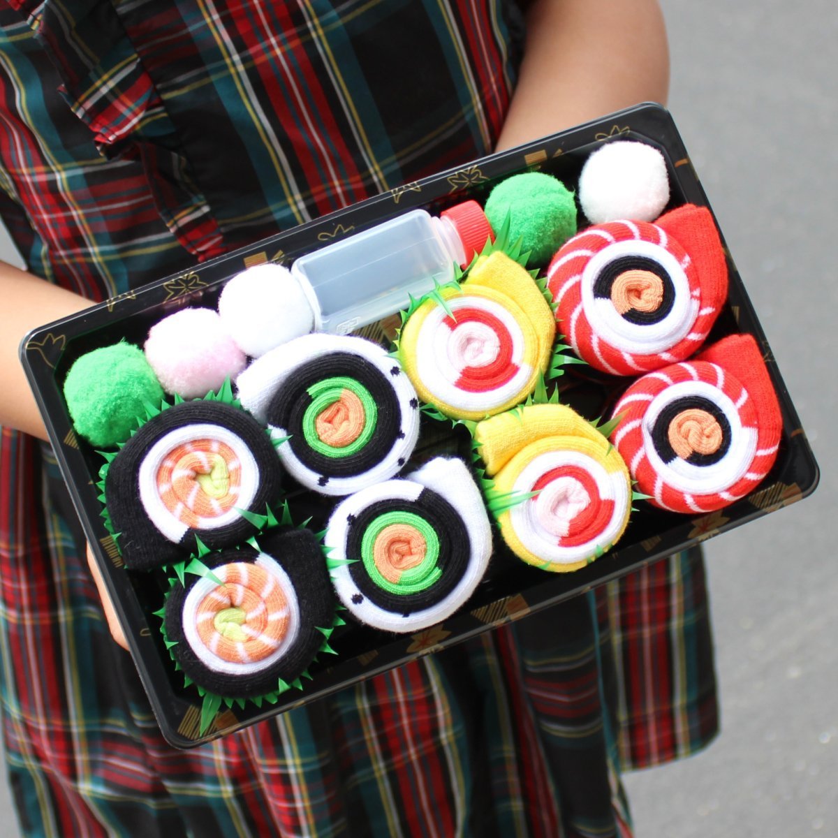 Sushi Socks, 4 Pair Novelty Box Set, Premium Soft Blend Apparel, Funny Everyday Accessory Gift For Men