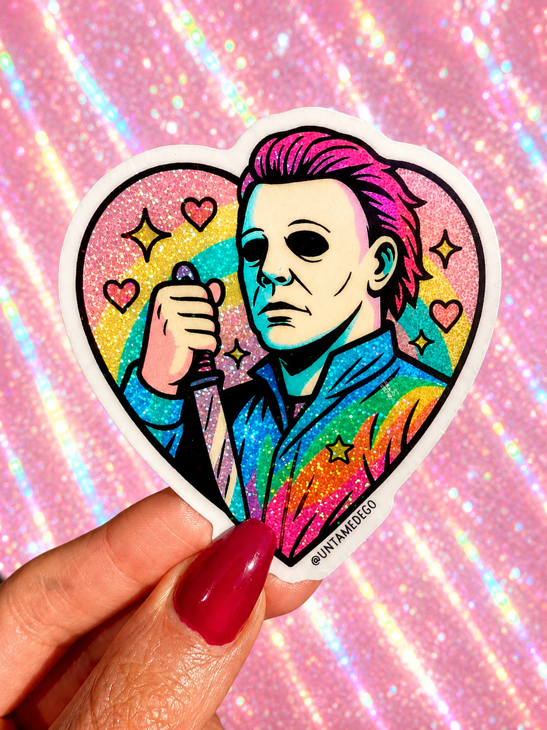 Michael Heart Sticker